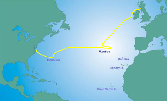 TransAtlantic Route Map