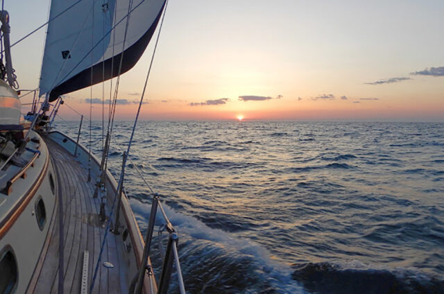 Atlantic Sailing Sunset