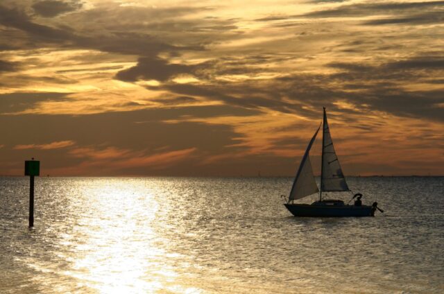 Florida Sunset Sailboat