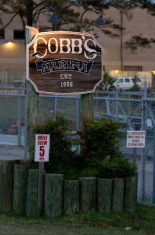 Cobb's Marina Sign