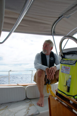 Owner, Pete sitting in cockpit