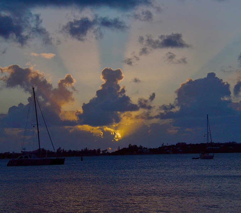 Sunset in the St. George's Harbour