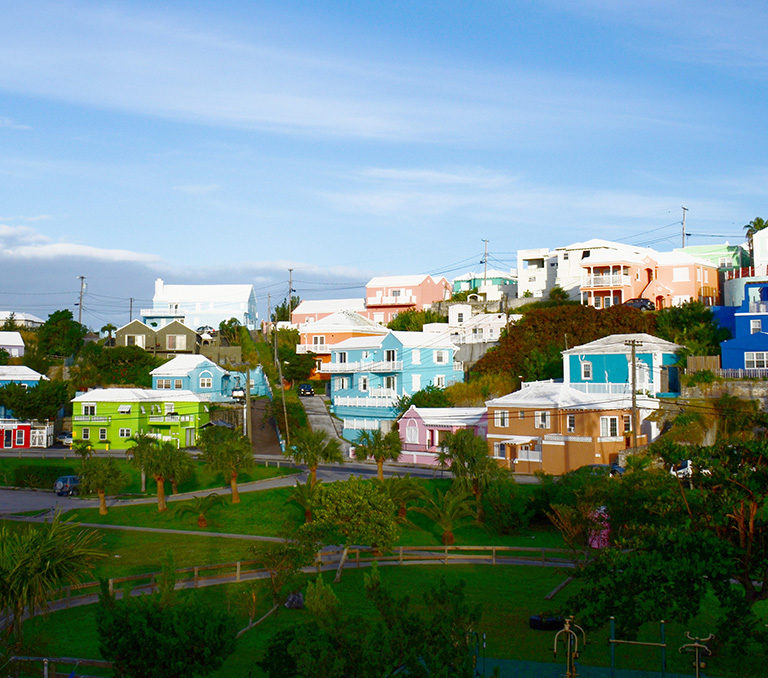 Bermuda hillside homes