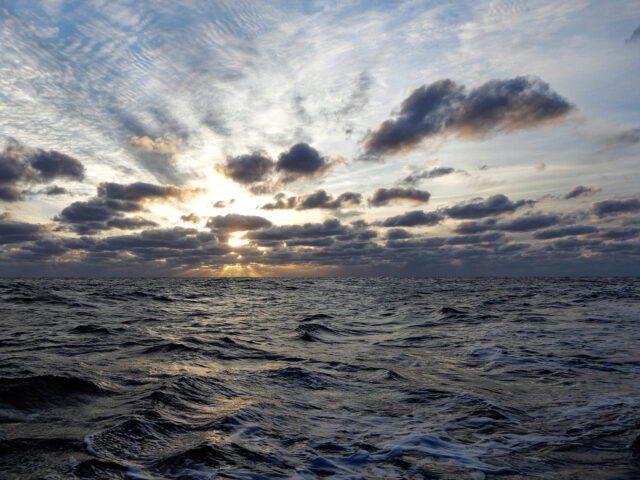 Sunrise enroute to Bermuda