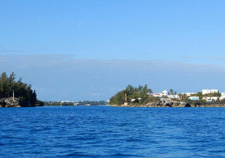 View of the CUT While Departing St. George's Harbour