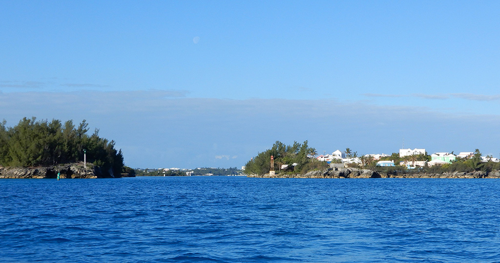 View of the CUT While Departing St. George's Harbour