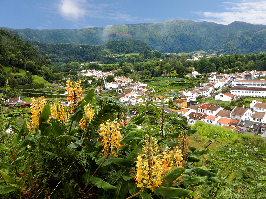 View of the Furnas Village from above