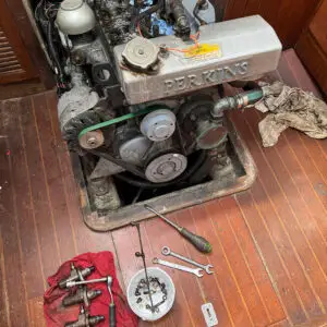 Injectors Removed for a Compression Test