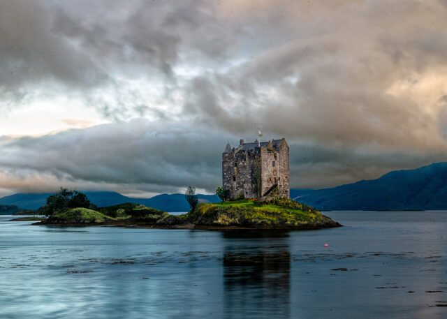 Stalker Castle After a Storm At Sunrise