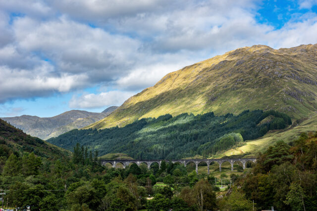 Glenfinnan Viaduct Spanning The Glenn